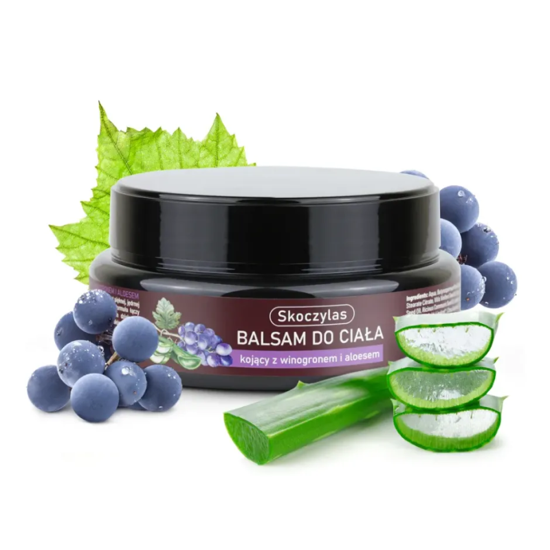 Balsam do ciała kojący z winogronem i aloesem - 200 ml - Skoczylas