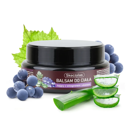 Balsam do ciała kojący z winogronem i aloesem - 200 ml - Skoczylas