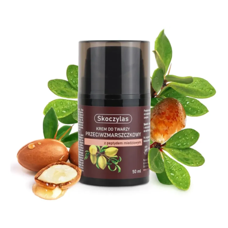 Krem do twarzy przeciwzmarszczkowy z peptydem miedziowym - 50 ml - Skoczylas