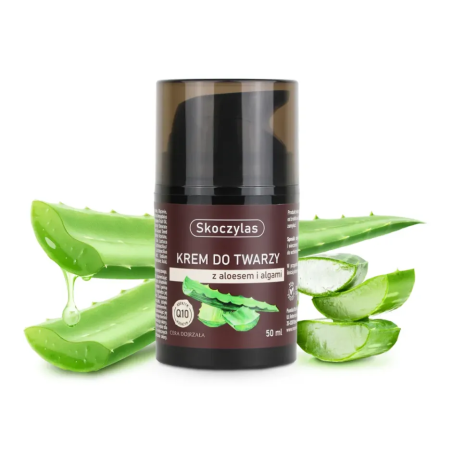 Krem do twarzy z aloesem, algami i koenzymem Q10 - 50 ml - Skoczylas