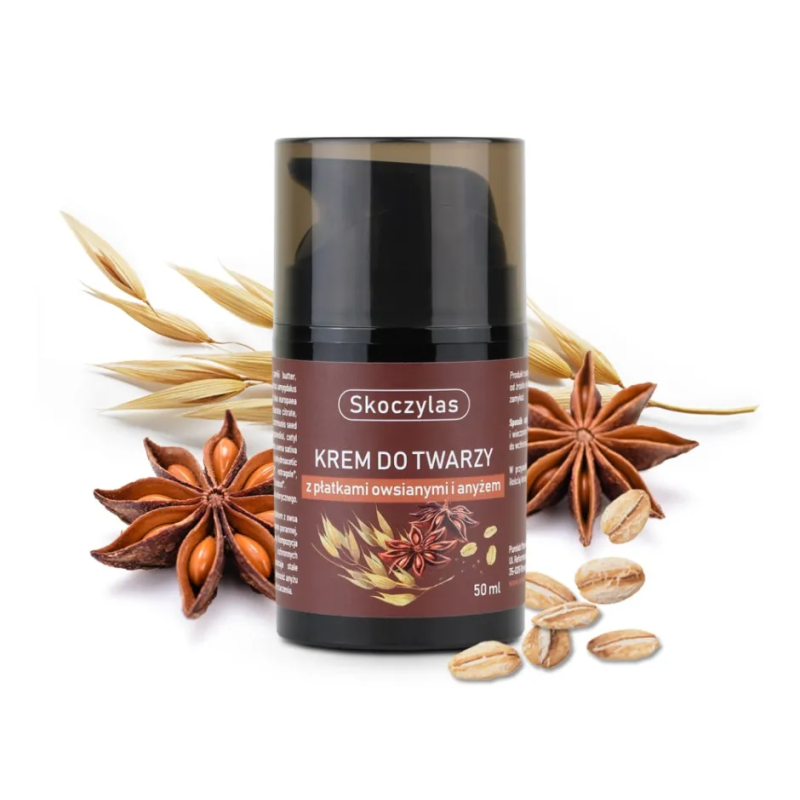 Krem do twarzy z płatkami owsianymi i anyżem - 50 ml - Skoczylas