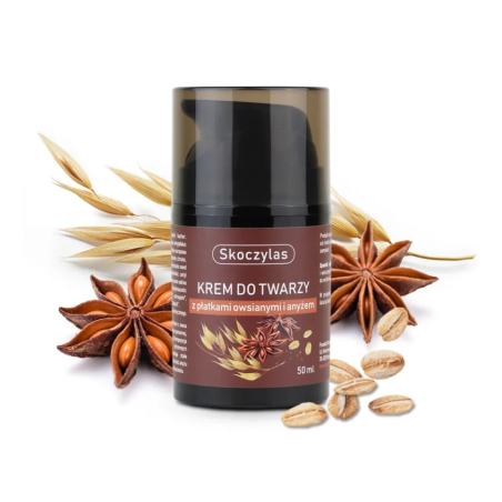 Krem do twarzy z płatkami owsianymi i anyżem - 50 ml - Skoczylas