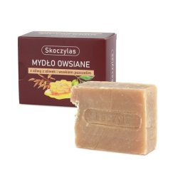 Mydło owsiane z oliwą z oliwek i woskiem pszczelim - 100 g - Skoczylas