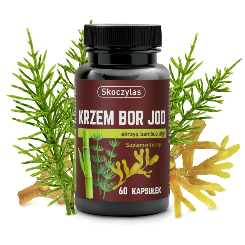 Krzem Bor Jod, skrzyp bambus algi - suplement diety