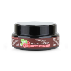 Peeling cukrowy do ciała malinowy - 200 ml - Skoczylas